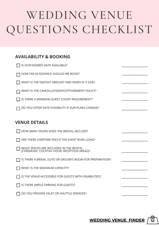 Free Wedding Checklist Preview